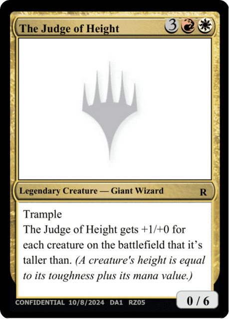 The Judge of Height (RZ05f) — Unknown Event