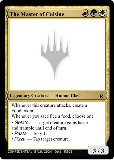 The Master of Cuisine (RZ05e) — Unknown Event
