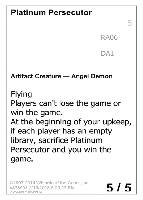 Platinum Persecutor (RA06a) — Unknown Event
