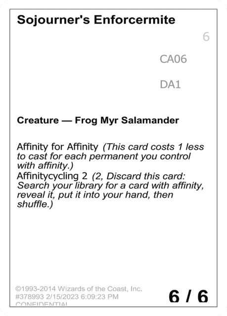 Sojourner's Enforcermite (CA06b) — Unknown Event