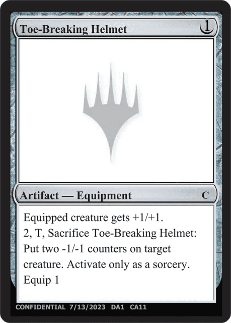 Toe-Breaking Helmet (CA11) — Unknown Event