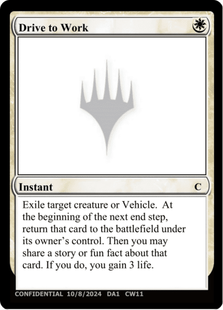 Drive to Work (CW11) — Unknown Event