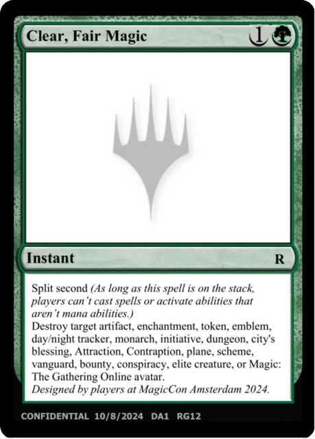 Clear, Fair Magic (RG12b) — Unknown Event