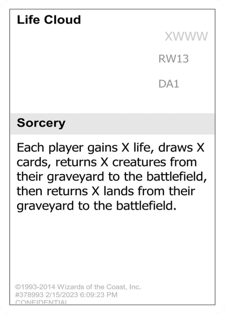 Life Cloud (RW13) — Unknown Event