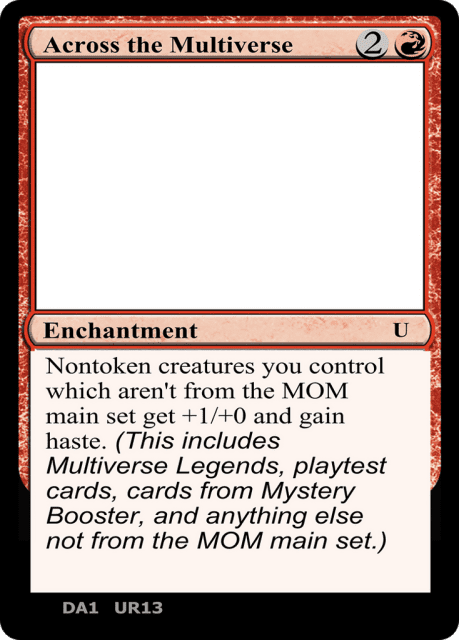 Across the Multiverse (UR13b) — Unknown Event