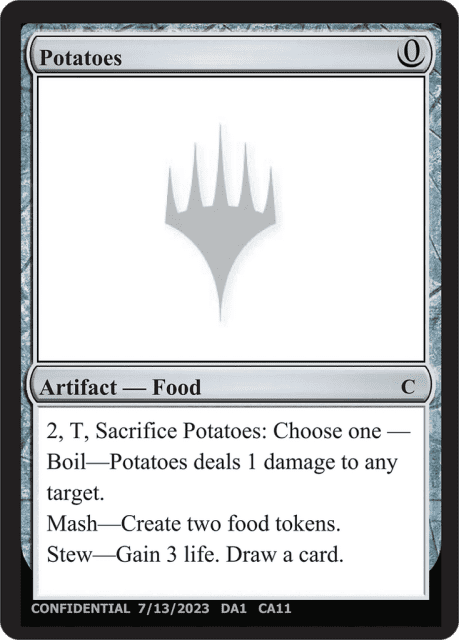 Potatoes (CAa) — Unknown Event