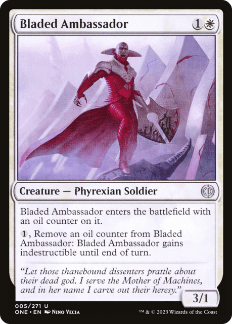 Bladed Ambassador (5) — Phyrexia: All Will Be One