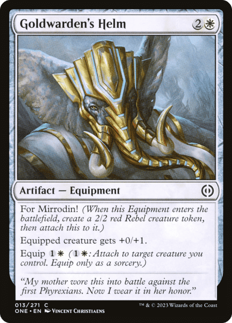 Goldwarden's Helm (13) — Phyrexia: All Will Be One