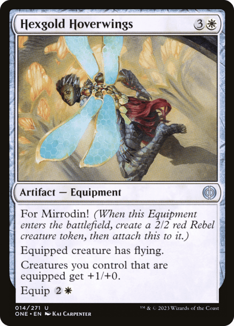 Hexgold Hoverwings (14) — Phyrexia: All Will Be One