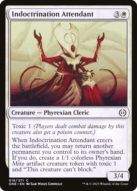 Indoctrination Attendant (16) — Phyrexia: All Will Be One
