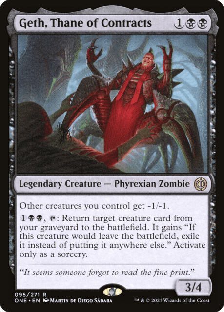 Geth, Thane of Contracts (95) — Phyrexia: All Will Be One