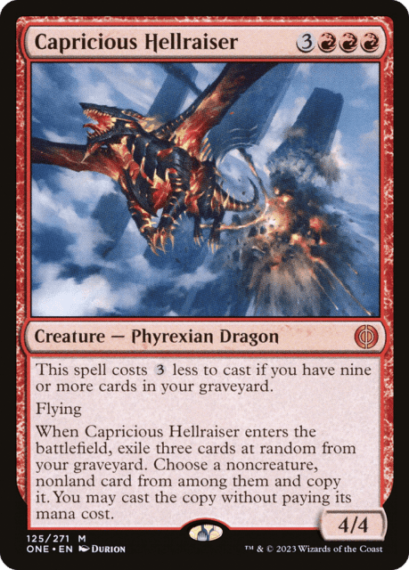 Capricious Hellraiser (125) — Phyrexia: All Will Be One