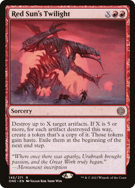 Red Sun's Twilight (145) — Phyrexia: All Will Be One
