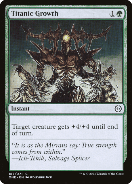 Titanic Growth (187) — Phyrexia: All Will Be One