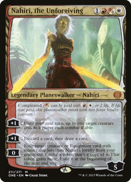 Nahiri, the Unforgiving (211) — Phyrexia: All Will Be One
