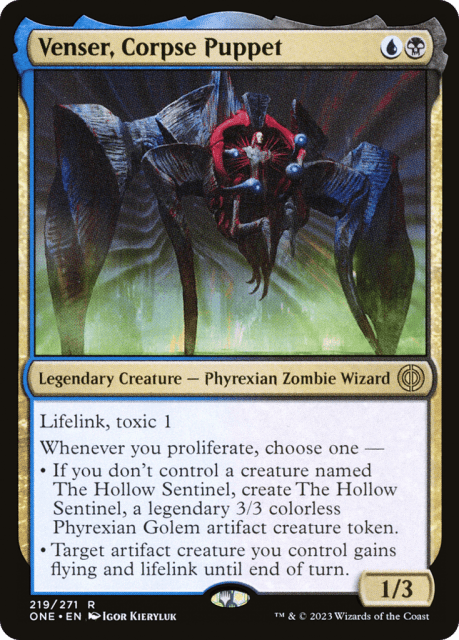 Venser, Corpse Puppet (219) — Phyrexia: All Will Be One