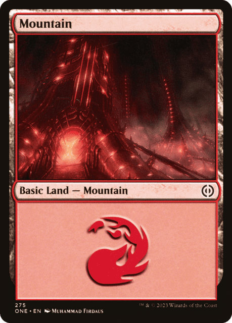 Mountain (275) — Phyrexia: All Will Be One
