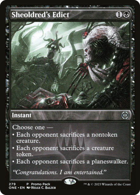 Sheoldred's Edict (279) — Phyrexia: All Will Be One