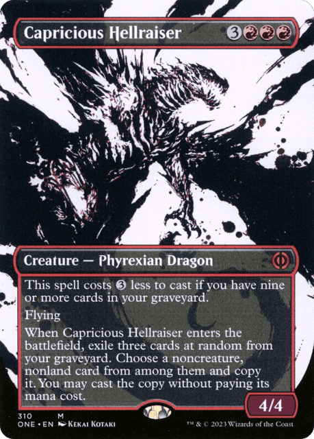 Capricious Hellraiser (310) — Phyrexia: All Will Be One