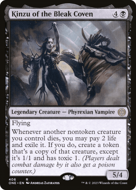 Kinzu of the Bleak Coven (406) — Phyrexia: All Will Be One
