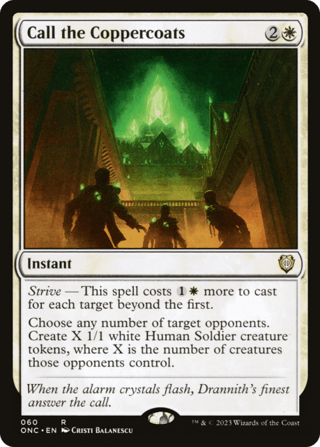 Call the Coppercoats (60) — Phyrexia: All Will Be One Commander