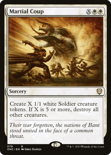 Martial Coup (79) — Phyrexia: All Will Be One Commander