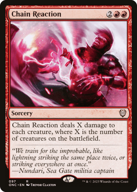 Chain Reaction (97) — Phyrexia: All Will Be One Commander
