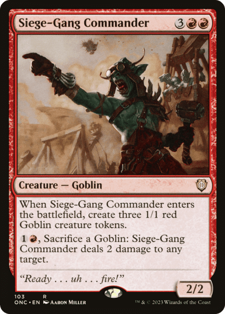 Siege-Gang Commander (103) — Phyrexia: All Will Be One Commander