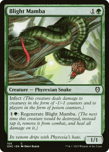 Blight Mamba (105) — Phyrexia: All Will Be One Commander