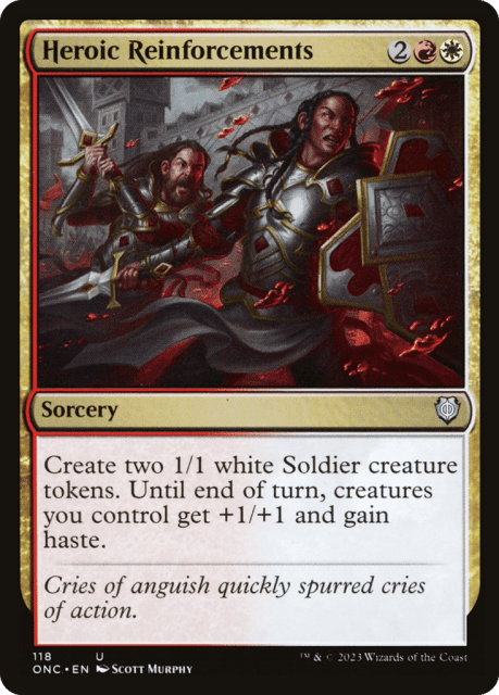 Heroic Reinforcements (118) — Phyrexia: All Will Be One Commander
