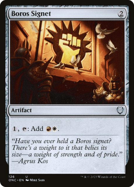 Boros Signet (126) — Phyrexia: All Will Be One Commander