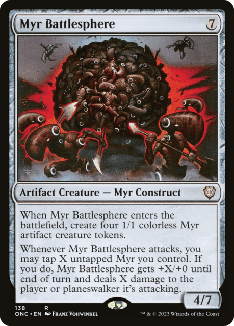 Myr Battlesphere (138) — Phyrexia: All Will Be One Commander