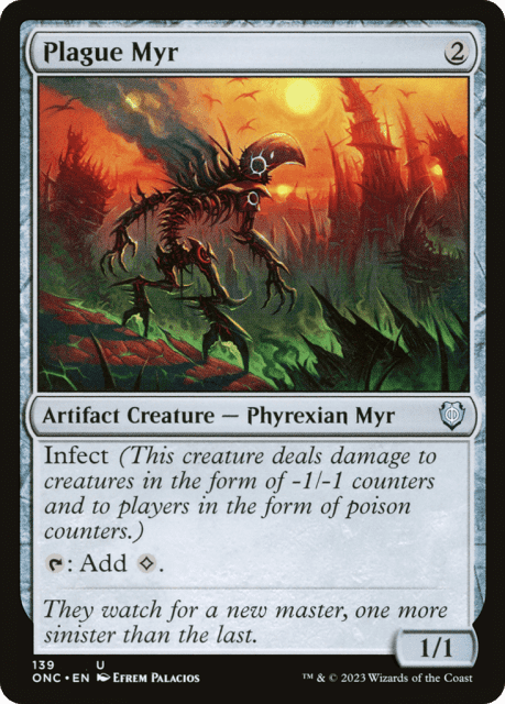 Plague Myr (139) — Phyrexia: All Will Be One Commander