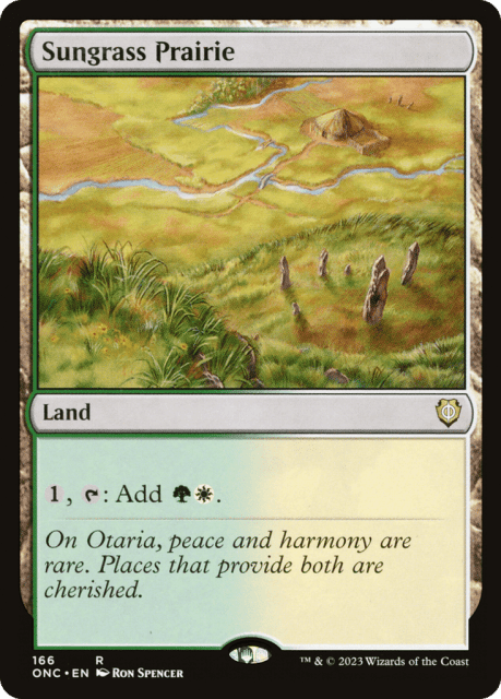 Sungrass Prairie (166) — Phyrexia: All Will Be One Commander