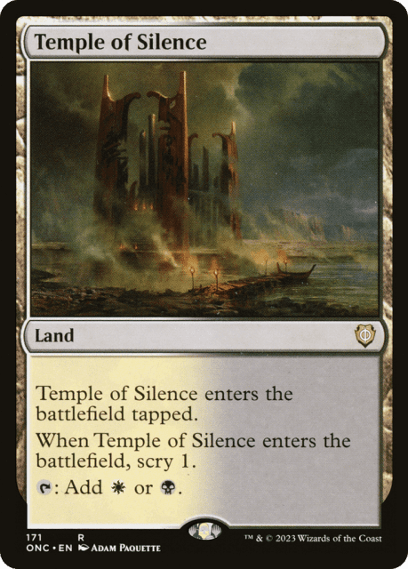 Temple of Silence (171) — Phyrexia: All Will Be One Commander