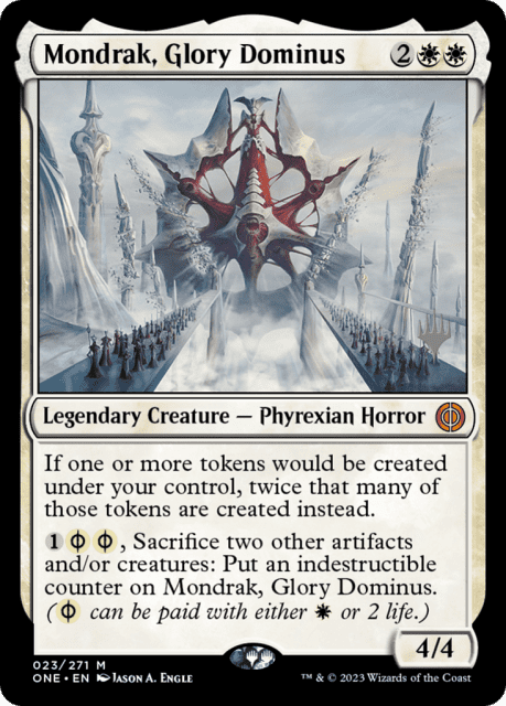 Mondrak, Glory Dominus (23) — Phyrexia: All Will Be One Promos