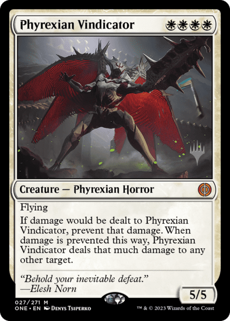 Phyrexian Vindicator (27) — Phyrexia: All Will Be One Promos