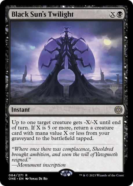 Black Sun's Twilight (84) — Phyrexia: All Will Be One Promos