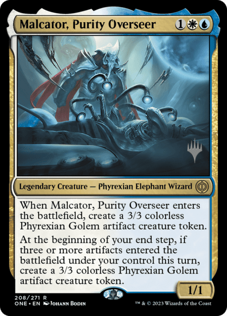 Malcator, Purity Overseer (208) — Phyrexia: All Will Be One Promos