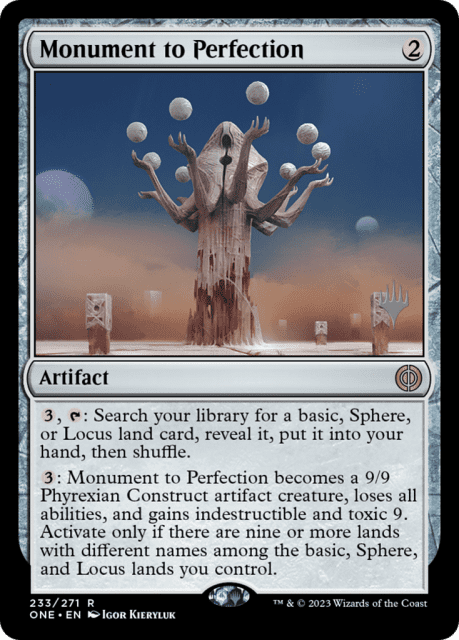 Monument to Perfection (233) — Phyrexia: All Will Be One Promos