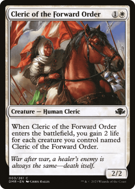 Cleric of the Forward Order (3) — Dominaria Remastered