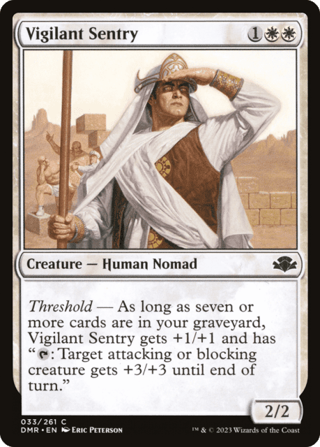 Vigilant Sentry (33) — Dominaria Remastered