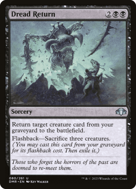 Dread Return (80) — Dominaria Remastered