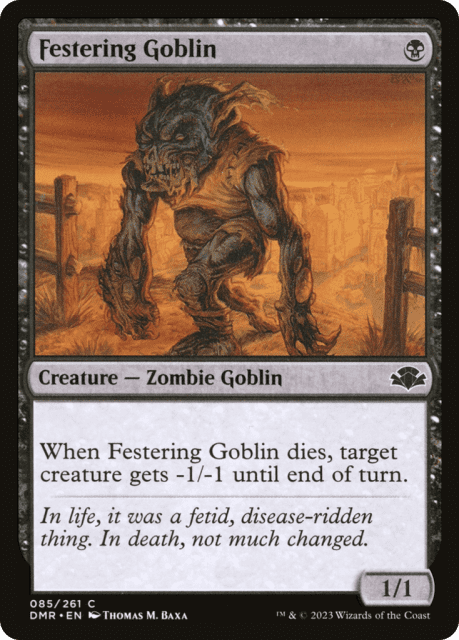 Festering Goblin (85) — Dominaria Remastered
