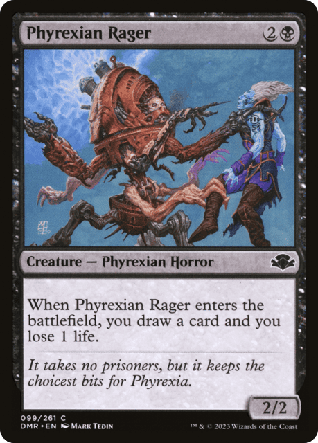 Phyrexian Rager (99) — Dominaria Remastered