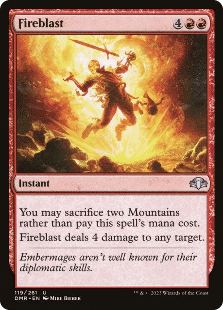 Fireblast (119) — Dominaria Remastered