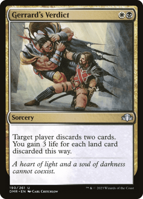 Gerrard's Verdict (190) — Dominaria Remastered