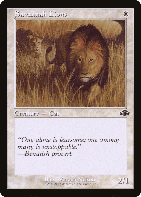 Savannah Lions (270) — Dominaria Remastered