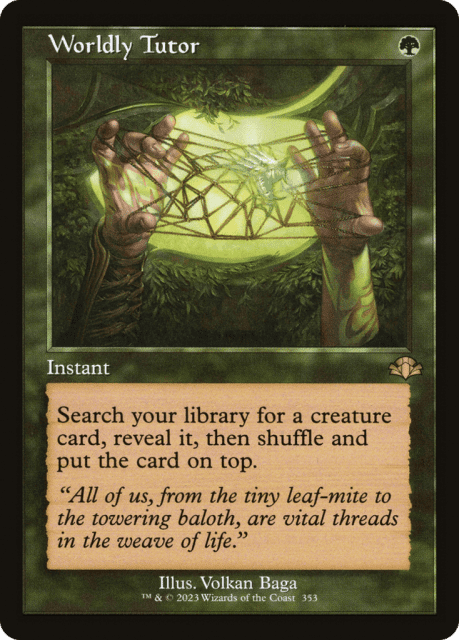 Worldly Tutor (353) — Dominaria Remastered