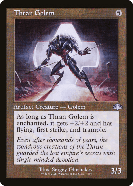 Thran Golem (387) — Dominaria Remastered